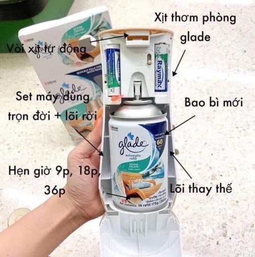 Máy xịt thơm phòng tự động GLADE