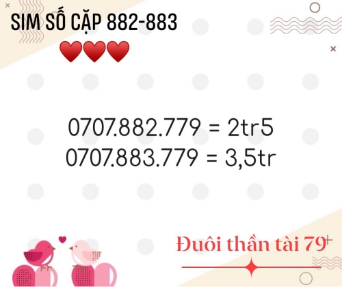 sim thần tài số vip 0707