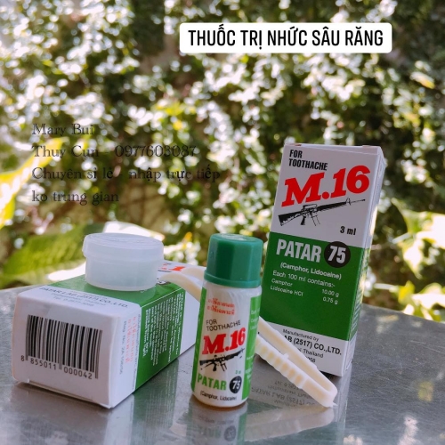 Thuốc trị sâu răng, đau nhức răng M.16 Thái Lan