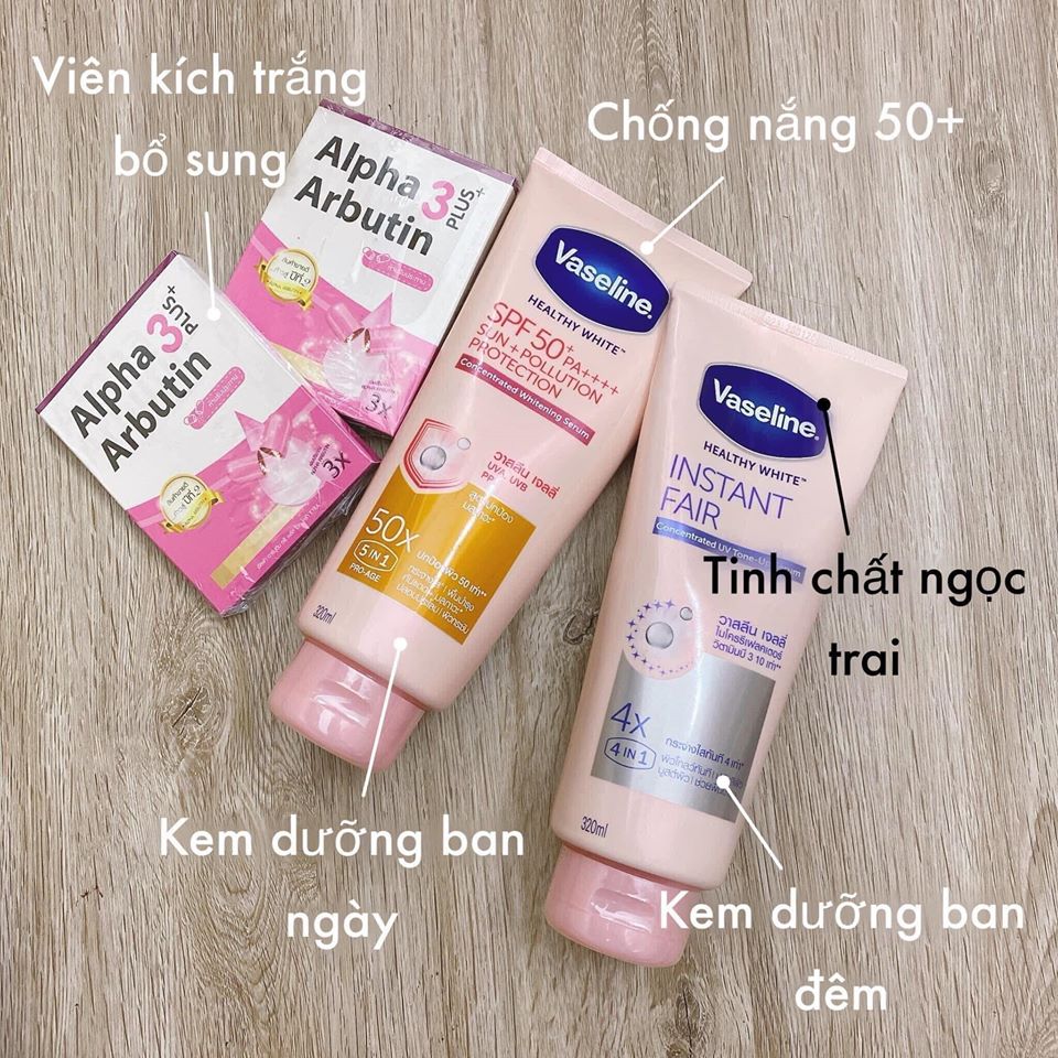 KEM TRẮNG DA BODY VASELINE THÁI LAN